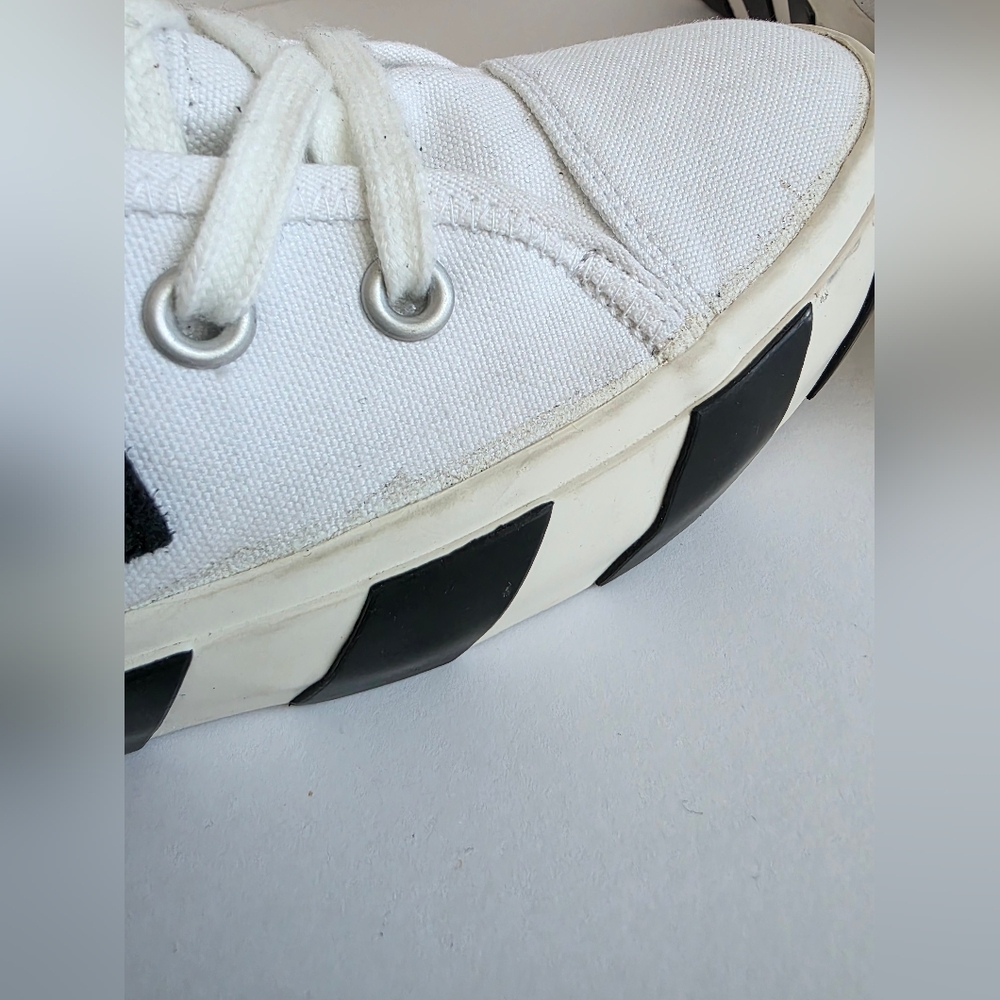 Off-White Mid Top Vulcanized Sneakers Size 42 - Picture 10 of 11